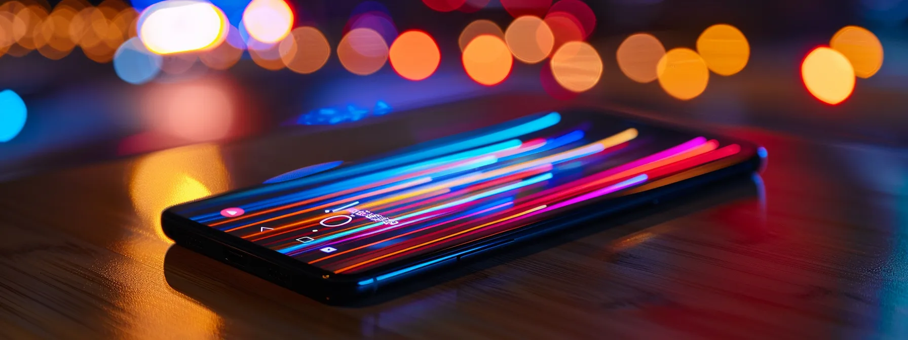 a smartphone screen displaying a lightning-fast loading website with vibrant colors and engaging content. a smartphone screen displaying a lightning-fast loading website with vibrant colors and engaging content.