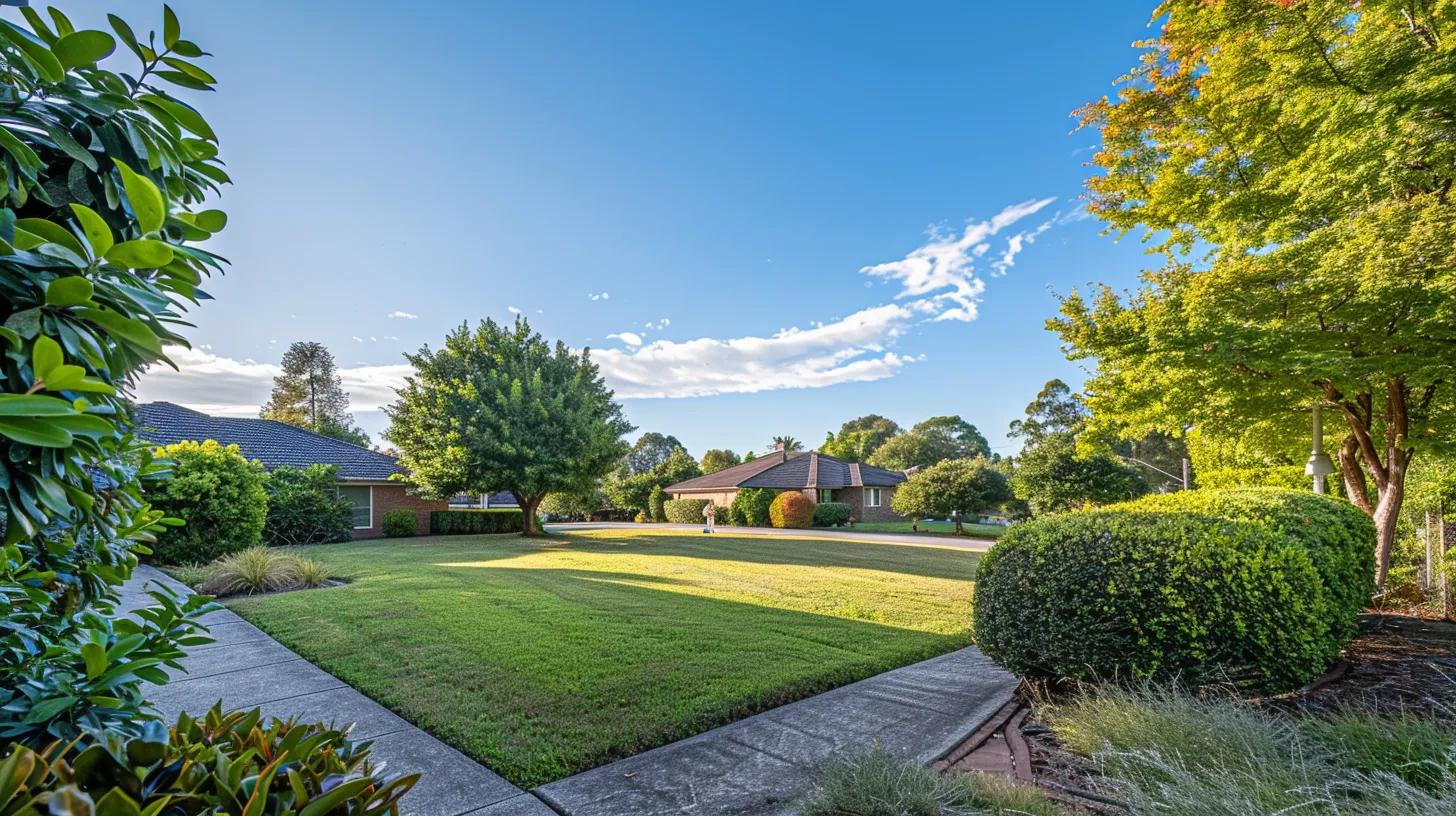 a serene image of a well-maintained investment property with flourishing greenery and a clear blue sky, symbolizing the financial growth and stability achievable through tax deductions for property owners. a serene image of a well-maintained investment property with flourishing greenery and a clear blue sky, symbolizing the financial growth and stability achievable through tax deductions for property owners.