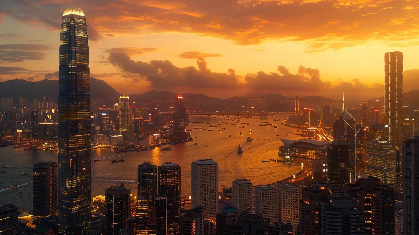 a visually striking scene depicting a modern city skyline at sunset, with a focus on a prominent, gleaming high-rise building symbolizing real estate investment potential, illuminated in warm golden hues that evoke a sense of opportunity and growth. a visually striking scene depicting a modern city skyline at sunset, with a focus on a prominent, gleaming high-rise building symbolizing real estate investment potential, illuminated in warm golden hues that evoke a sense of opportunity and growth.