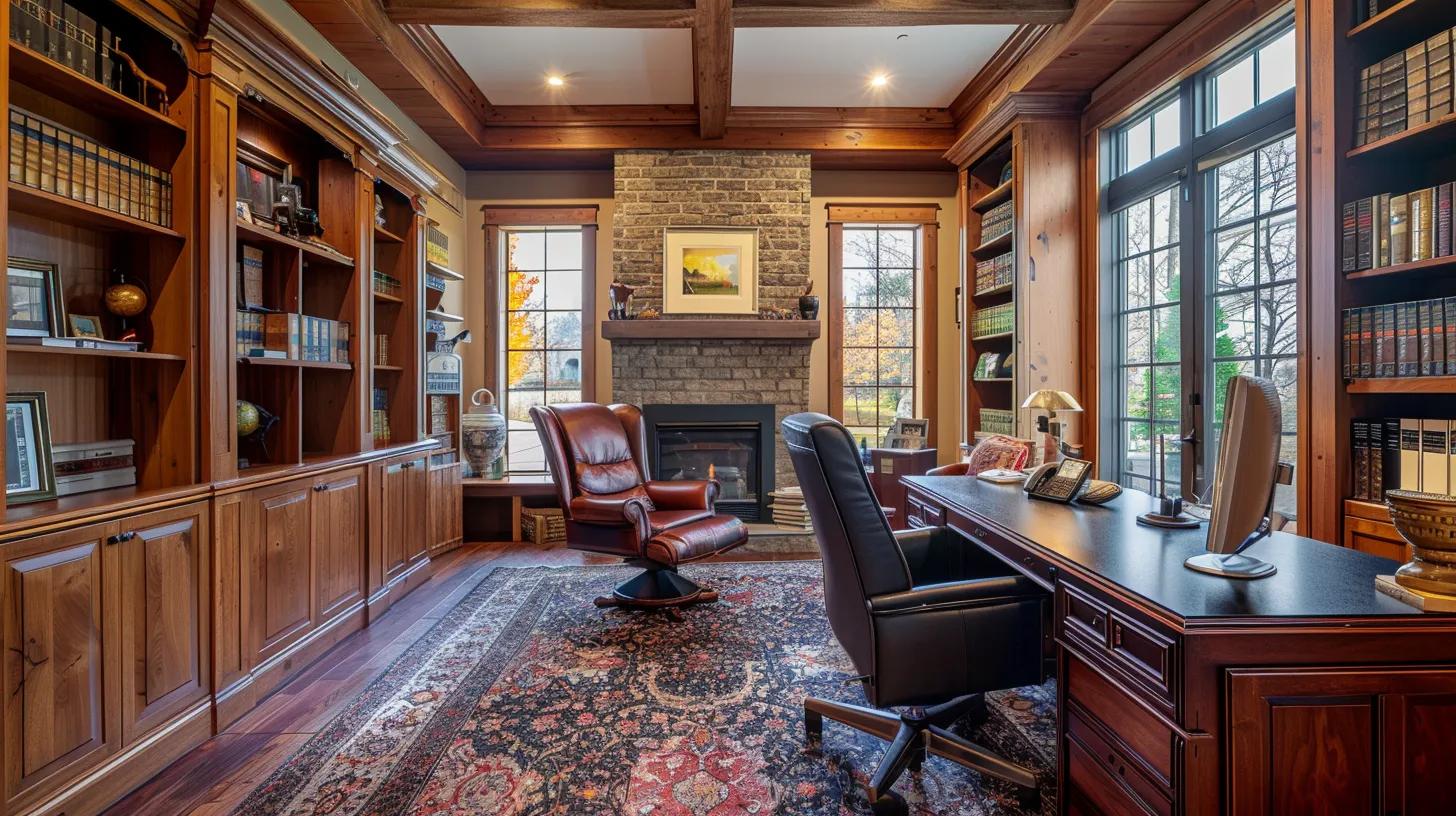 a warm, inviting real estate office with a cozy ambiance, featuring a personalized consultation area where a knowledgeable agent passionately engages with clients, emphasizing tailored solutions and memorable experiences.