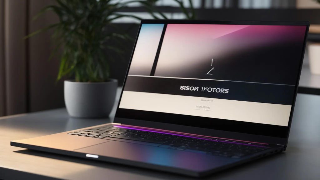 a sleek, modern laptop sits open on a minimalistic desk, bathed in soft, natural light, with vibrant keywords highlighted on the screen to symbolize effective seo strategies for wordpress.