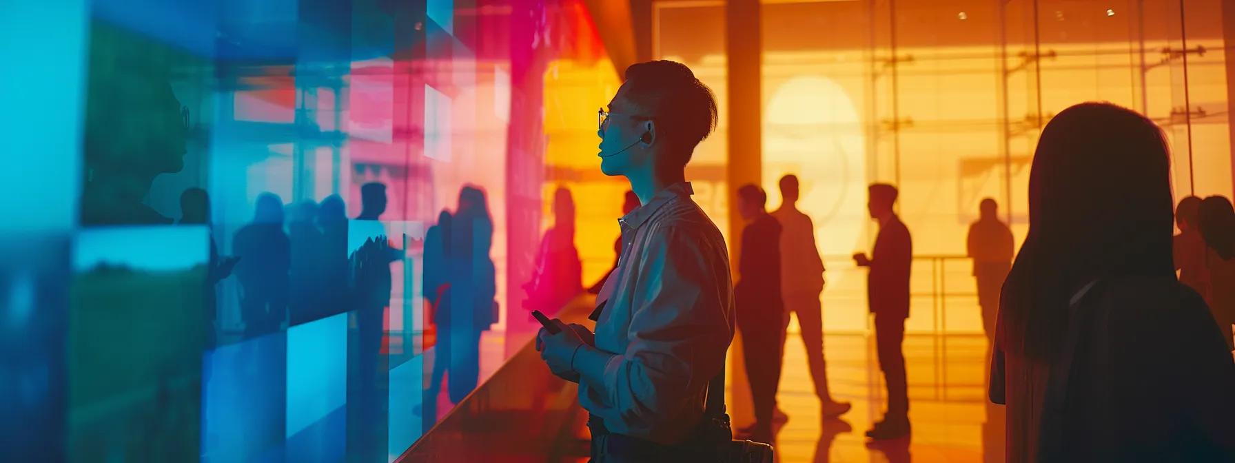 a vibrant scene of a digital marketing strategist engaged in lively discussions with diverse team members, illuminated by soft daylight, as they analyze social media engagement metrics on sleek screens, symbolizing the dynamic interplay between social signals and seo enhancement.