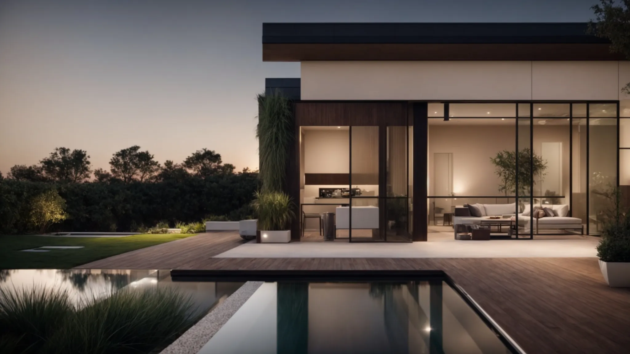 a sleek, modern real estate website displayed on a high-resolution monitor, illuminated by soft, ambient lighting that highlights the digital simplicity and functionality, symbolizing optimal performance and enhanced visibility.