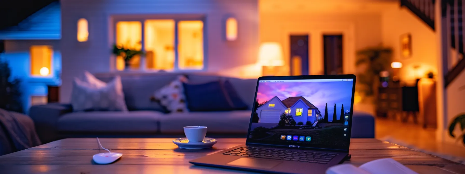 a sleek, modern realtor website displayed on a high-resolution laptop screen with vibrant colors and user-friendly navigation features, illuminated by soft ambient lighting to emphasize its professionalism and seo-driven design.