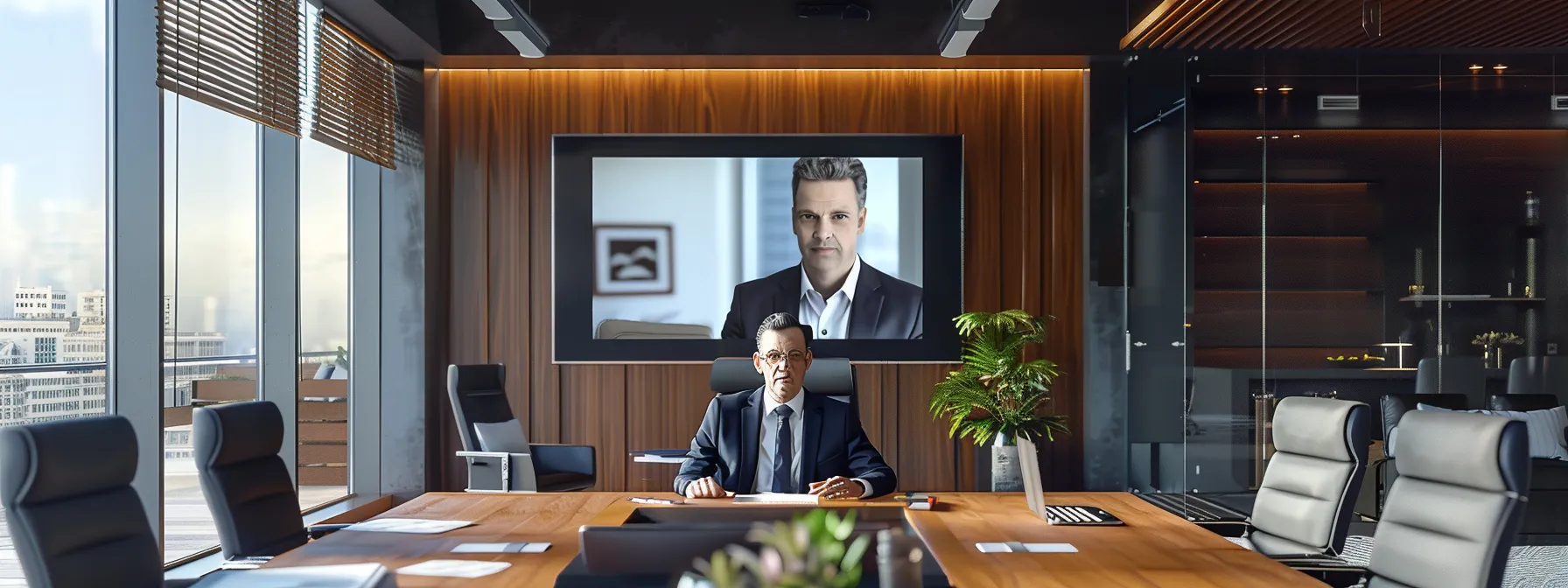 a sleek, modern office setting featuring a well-dressed realtor enthusiastically showcasing a video testimonial on a high-resolution screen, with authentic client feedback playing, emphasizing the power of genuine experiences in building online credibility.
